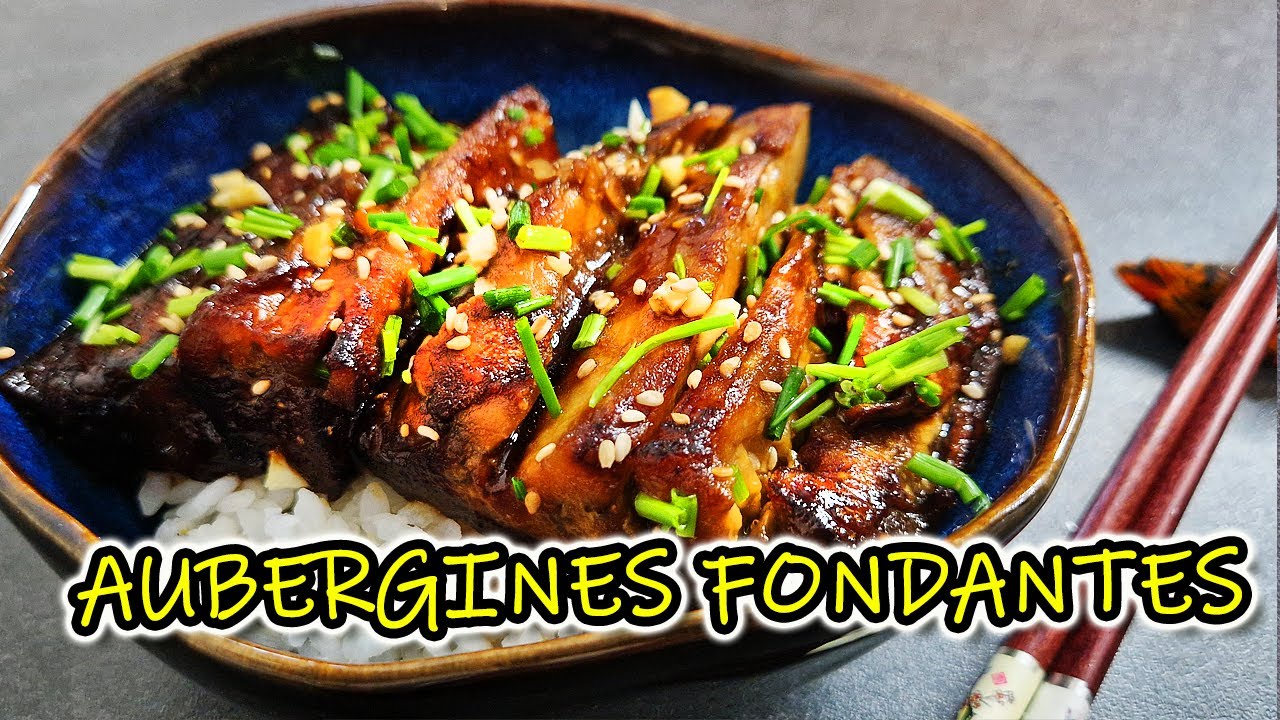 AUBERGINES GRILLÉES Fondantes façon "Nasu no Kaba-yaki": Recette Japonaise Rapide et Savoureuse !