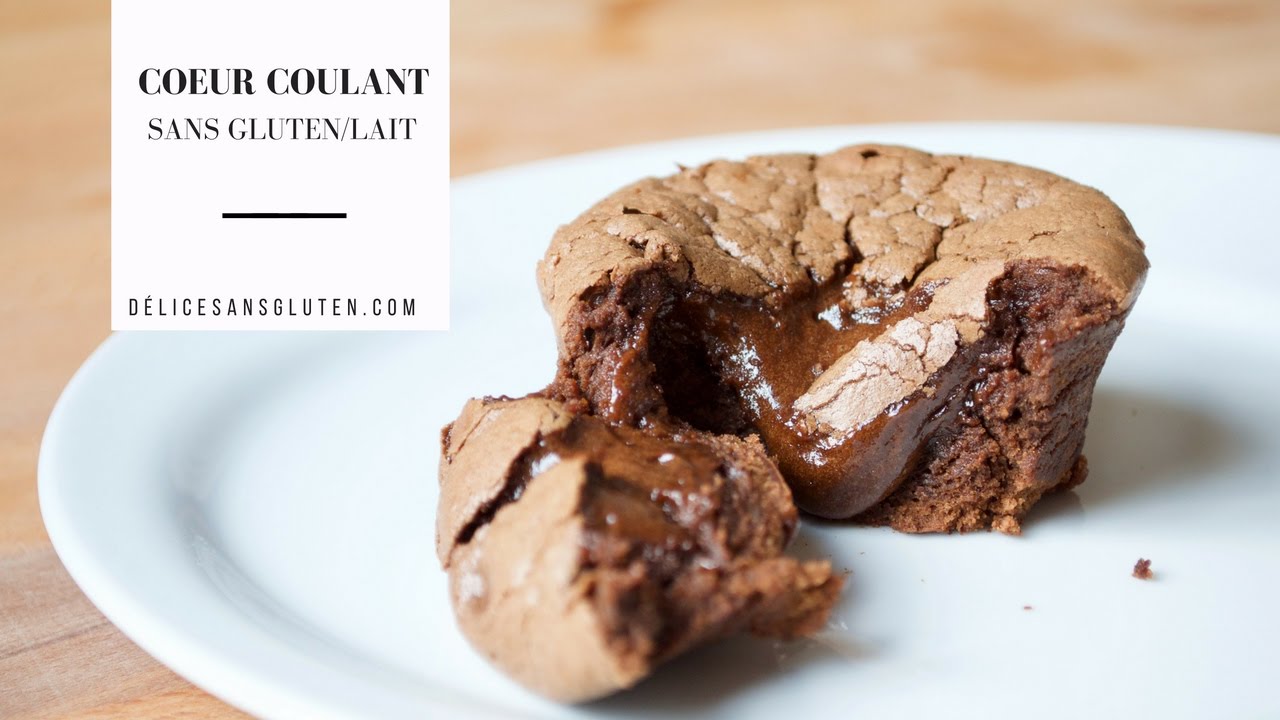 Coeur coulant : Recette sans gluten et sans lait