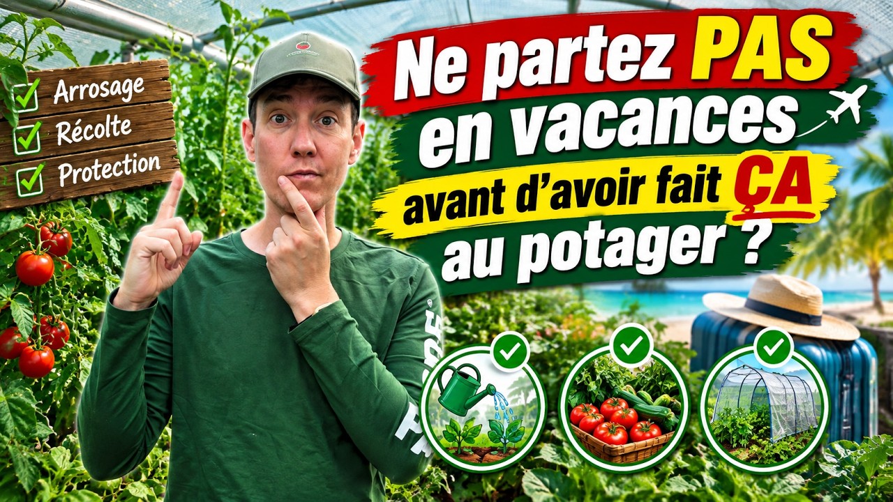 Ne partez PAS en vacances avant d'avoir fait ÇA au potager
