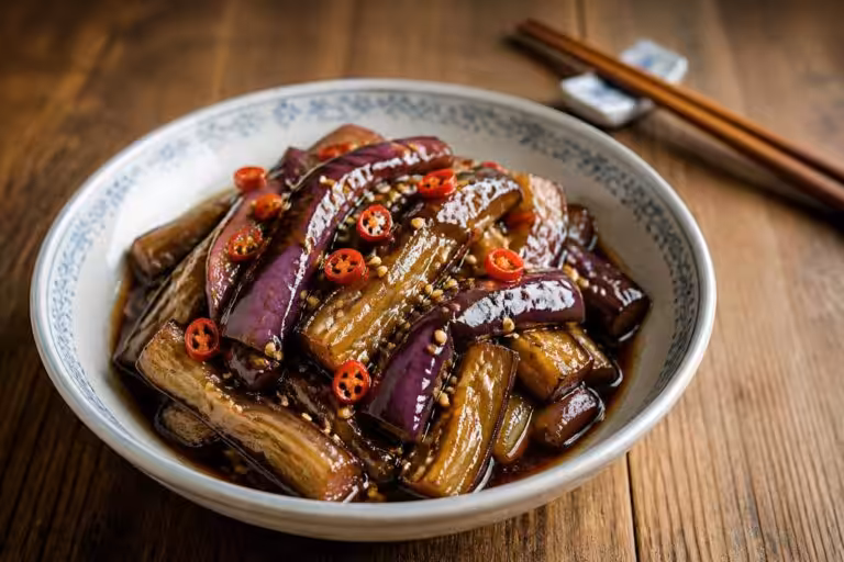 Aubergines marinées à la chinoise : la recette authentique digne des meilleurs restaurants